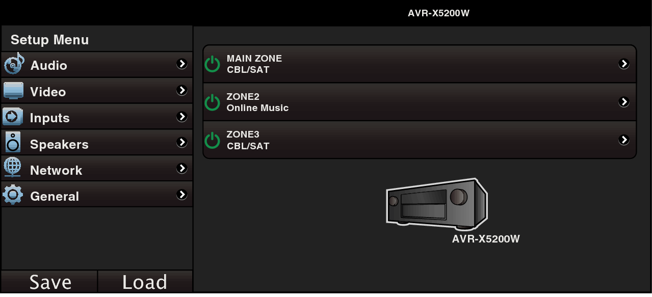 GUI Web5 AVRX5200WE3